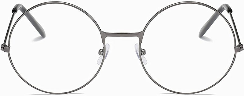 SOHUPAC Classic Round Glasses Retro Circle Eyeglasses Clear Lens Metal Frame Accessories Non-Prescription For Men Women - Image 2